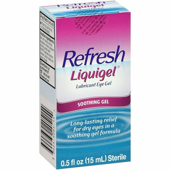 Refresh Liquigel Lubricant Eye Gel Preserved Tears, 0.5 oz, 4 Pack