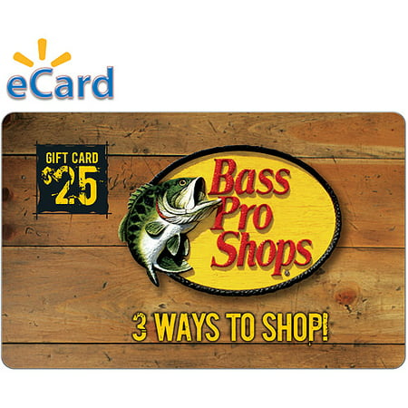 Bass Pro Shop $25 Gift Card (email delivery)