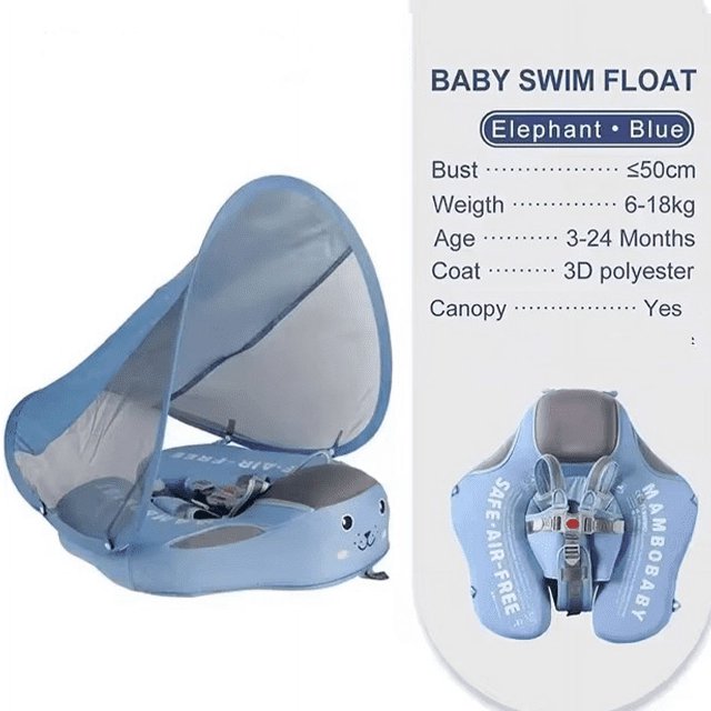 Asiento flotante no inflable para bebé, anillo para piscina, juguete, accesorios divertidos, General, novedad de 2024