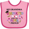 thumbnail image 3 of Inktastic My Grandma Graduated and I'm Super Proud Boys or Girls Baby Bib, 3 of 4