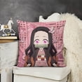 thumbnail image 2 of Kamado Nezuko Pillow Case Soft Pillow Cover Pillowcase Decorative Cushion Cover Home Decor 18 "x18 ", 2 of 8