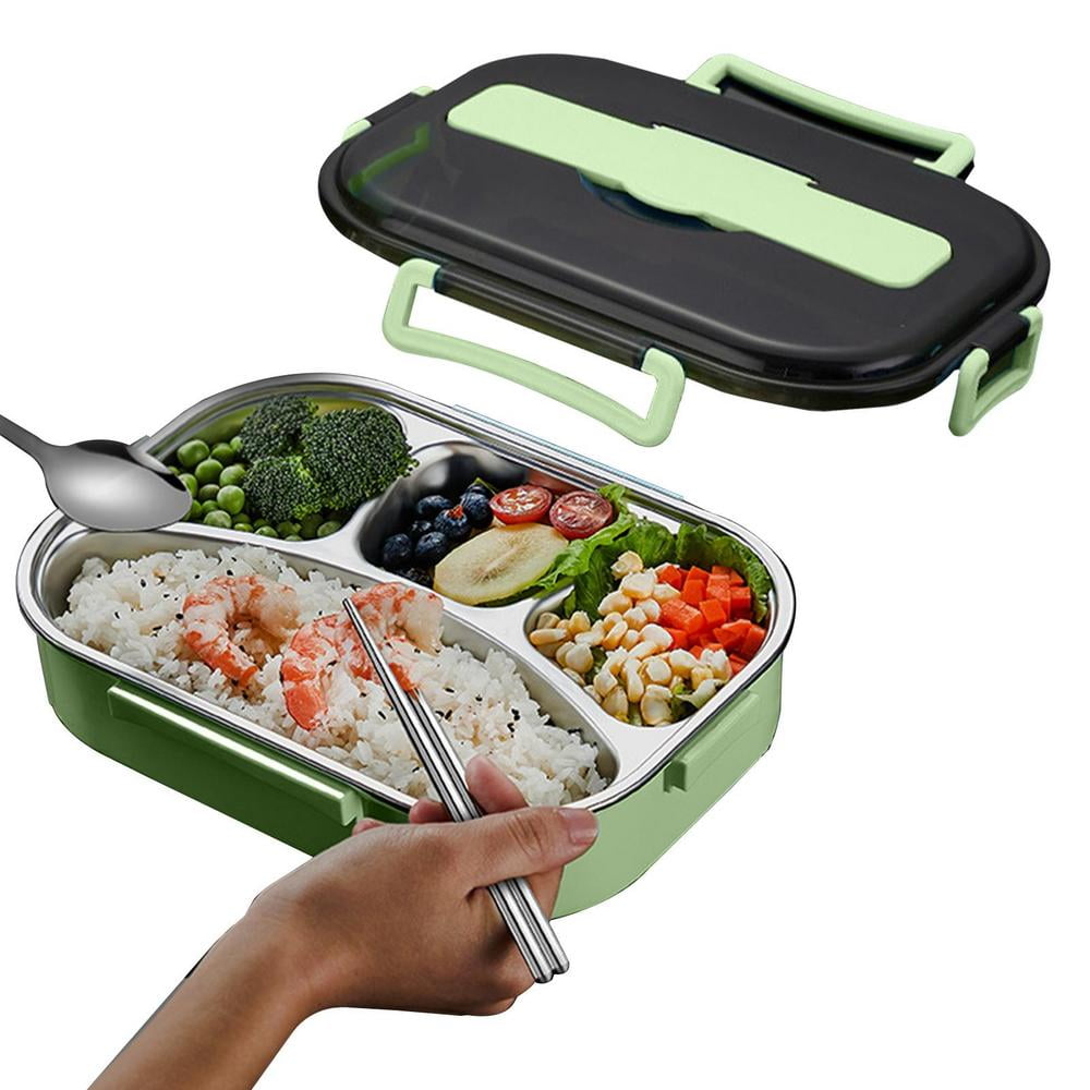 Lunch Container Compartment Buckle Closure Lunch Food Box Leak-proof with  Tableware Bento Box 3 Stackable Food Storage Box - AliExpress