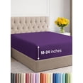 thumbnail image 1 of Sábana bajera ajustable CGK Unlimited Extra Deep Twin XL Morada, 1 of 7