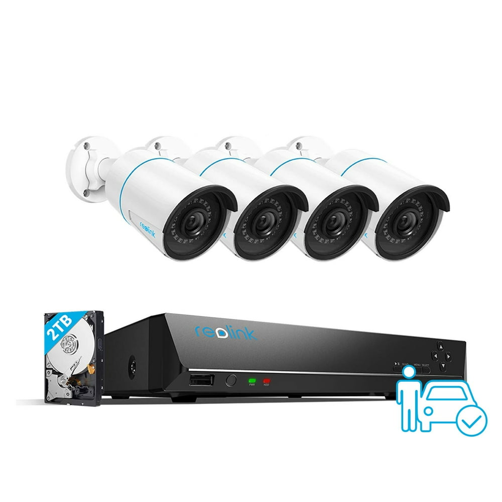 Reolink 8CH 5MP Security Camera System, 4pcs Smart Person/Vehicle