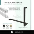 thumbnail image 6 of Fine Fixtures Shower Enclosure Neo Angle Frameless Tempered Glass 36" W X 74" H Black Finish, 6 of 11