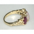 thumbnail image 3 of LBG 14k Yellow Gold Natural Opal and Ruby Womens Promise Ring - Size 6.5, 3 of 4
