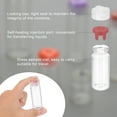 thumbnail image 4 of Uxcell 10Pcs Clear Glass Sample Vials, Small Liquid Bottles Red 10ml, 4 of 7