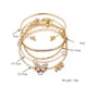 thumbnail image 2 of Conjunto de pulseras de cadena de oro boho para mujeres y niñas, pulseras abiertas apilables de múltiples capas, eslabones ajustables, joyería cubana italiana, regalos para mujeres y niñas Ormromra WMPH-923, 2 of 4