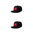thumbnail image 2 of Jumpingount Gorra de béisbol de tamaño universal, protección solar y sombrero de moda, artículo deportivo de estilo rojo ajustable 2Conjunto, 2 of 6