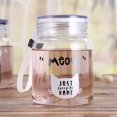 thumbnail image 3 of Bangcool Glass Water Cup Cartoon Coffee Mug Tea Cup Tea Mug with Lid & Short Strap, 3 of 10