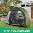 thumbnail image 3 of Outdoor Bike Cover Storage Tent, Bike Storage Tent 210D Oxford Fabric Portable Foldable Bike Shelter for Garden, Camping, Outdoor, 3 of 7