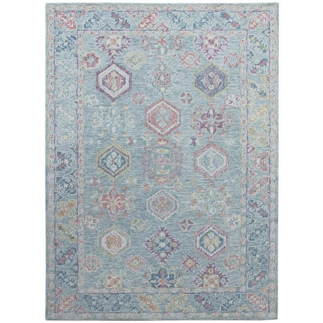 Amer Rug RDT20203 Radiant Hand-Tufted Accent Rug, Aqua Smoke - 2 x 3 ft.