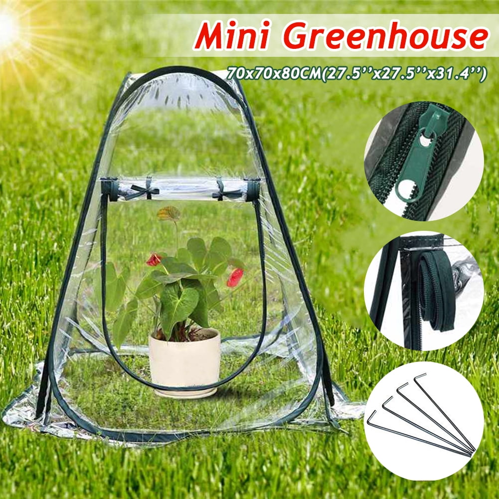 Small Greenhouse Clear Cover Mini Greenhouse Kit Succulent Plants Flowers Green Plant for Flower Plants Outdoor Garden Green House Greenhouse Plant Cover 