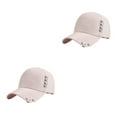 thumbnail image 1 of maskred Cool And Dry With Quick-drying Cap For Outdoor Activities Ring Baseball Cap Cap With Rings Hat Park Cotton Breathable Pink 2Set, 1 of 6