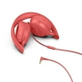 thumbnail image 2 of JLab Studio 2 Wired Headphones, Coral, Cloud Foam Comfort, Foldable, In-Line Mic, Lab Quality Sound, 2 of 4
