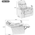 DONFU Electric Recliner Chair with USB Charge Port, 360 Swivel Tray