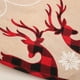 thumbnail image 4 of Camino de mesa navideño decorativo de lino con diseño de alce para 4-6 personas, 4 of 7