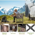 thumbnail image 3 of Slsy Oversized Heated Camping Chair, Heats Back & Seat with 3 Adjustable Levels, Portable Foldable Heavy-Duty Moon Chair for Lawn, Patio, Picnic, Camping & Outdoor Lounge, 3 of 6