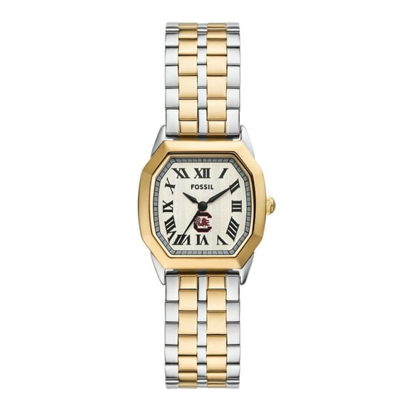 Fossil  South Carolina Gamecocks Harlow Three-Hand Two-Tone Stainless Steel Watch