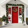 thumbnail image 4 of Christmas Decorations Outdoor Yard Front Porch Sign Set, Snowman Welcome Door Banner, Hanging Merry Christmas Decorations for Home (B), 4 of 6