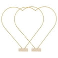 thumbnail image 3 of Metal Heart Hoop Centerpiece with Wooden Stand for Table Wedding Decor, 3 of 8