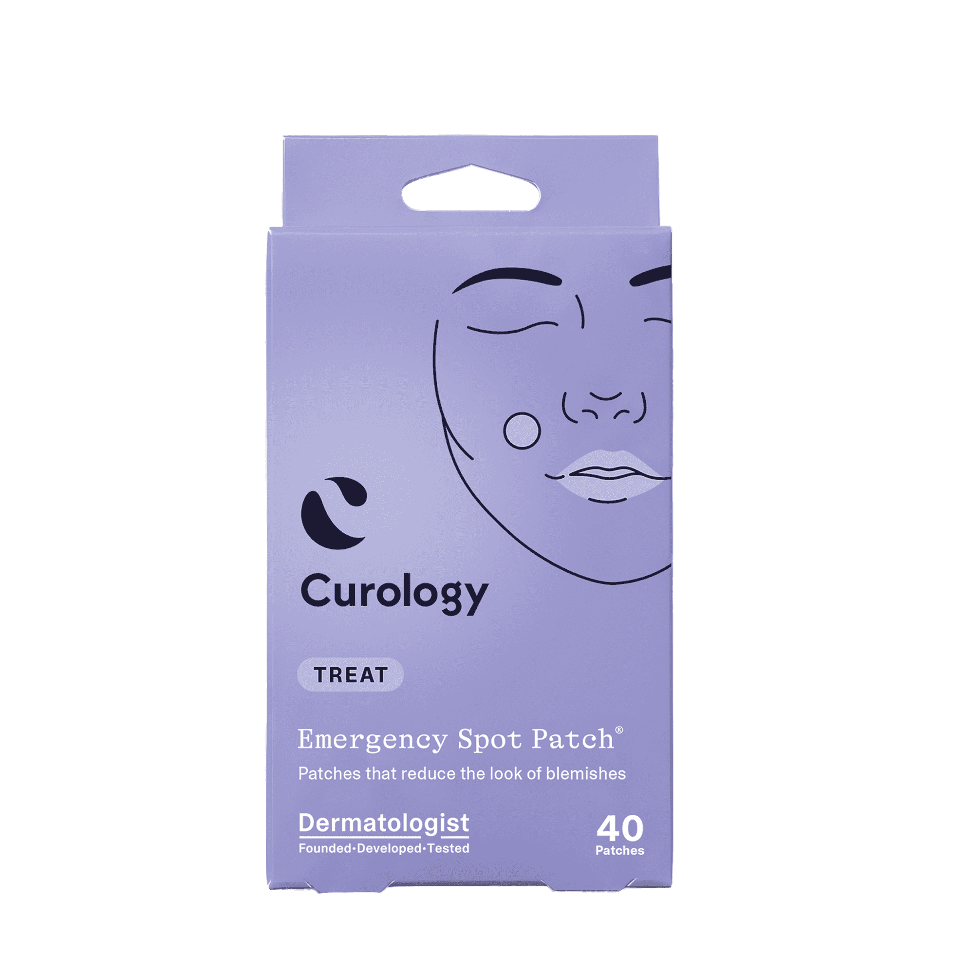 Curology Emergency Spot Patch, Hydrocolloid Pimple Patches for Acne, 40 Count
