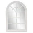thumbnail image 5 of White Washed Mirror with Arched Panel Window Design, 5 of 5