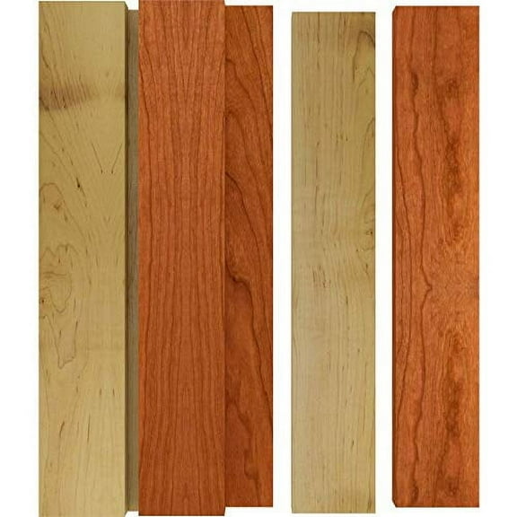 (6) Maple/Cherry Boards 3/4" X 4" X 24" (3 Maple, 3 Cherry)