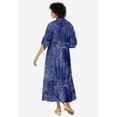 thumbnail image 2 of Woman Within Plus Size Petite Roll-Tab Sleeve Crinkle Shirtdress, 2 of 5