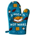 thumbnail image 2 of S'Mores Not Wars Oven Mitt Funny Summer Campfire Graphic Kitchen Glove, 2 of 6