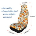 thumbnail image 4 of Yiaed Autumn Pumpkin Blossoms Print Car Seat Covers,Universal Auto Seats Protector Fits for Car,SUV Sedan,Truck,Automotive Seat Covers & Accessories(Two packs), 4 of 7