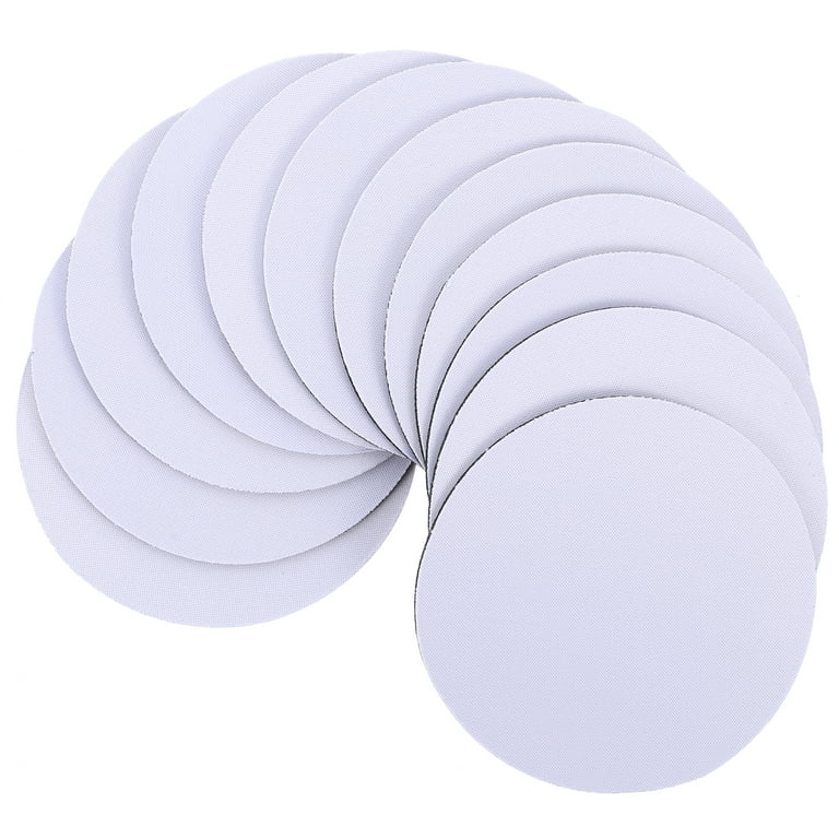 10Pcs Sublimation Blank Cup Coasters Blank Cup Mats Heat Transfer Blank  Coasters Anti-scald Coasters
