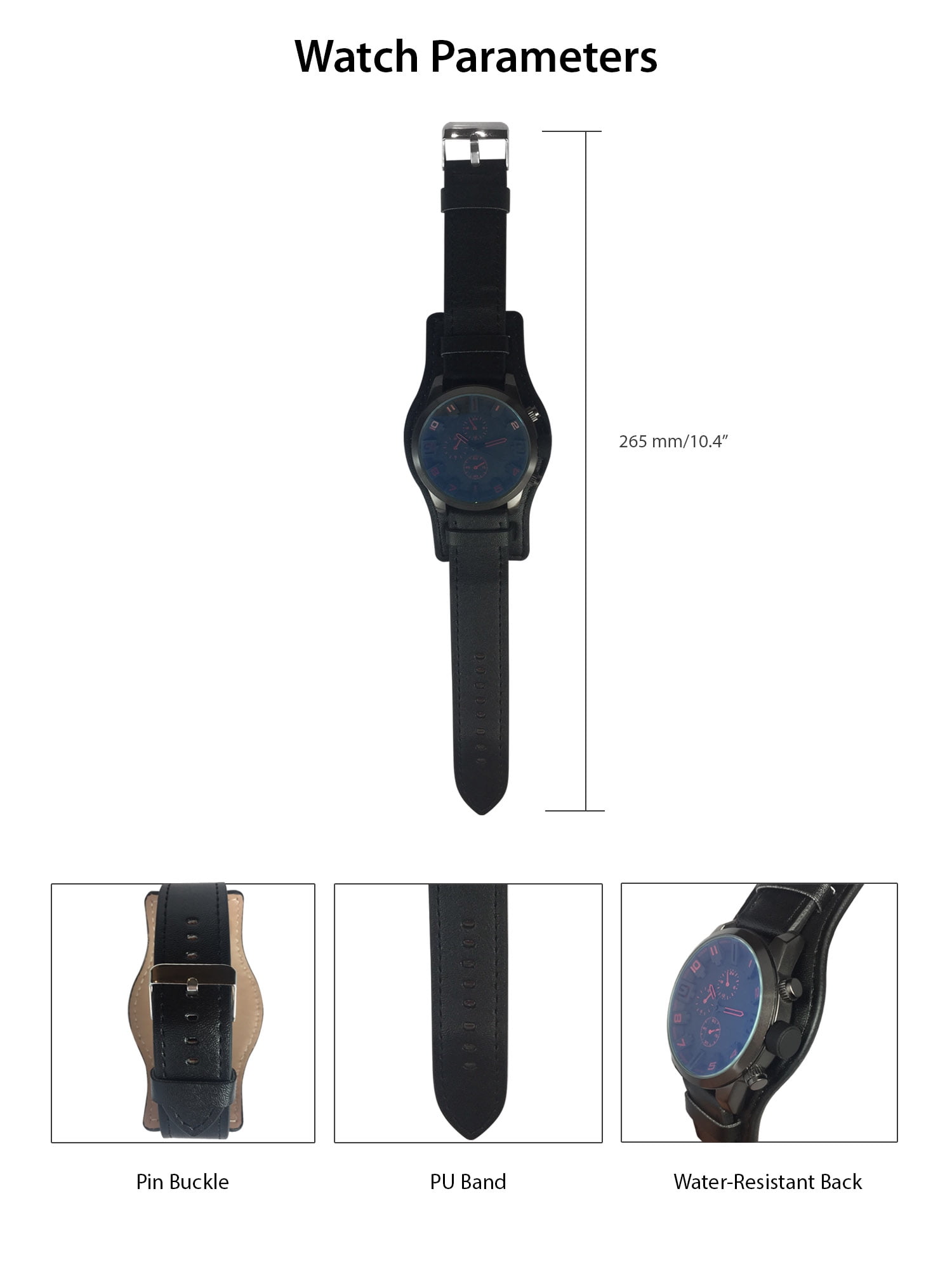 George Men's Analog Cuff Wristwatch with Bracelet Accessory George Men's Analog Cuff Wristwatch with Bracelet Accessory