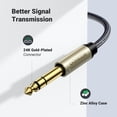 thumbnail image 3 of Cable de audio UGREEN de 3,5 mm TRS a 6,35 mm, 10 pies, para guitarra, auxiliar, 3 of 8