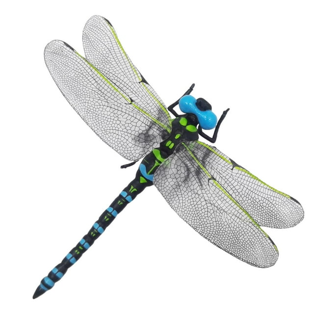 Dragonfly Model Sculpture Toy Crafts Realistic Vivid Lifelike Dragonfly Figurine Blue