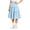 1-Blue, variant on Girls Pleated Skirt, Girls A Line Cake Skirt, Puffy Solid Color Short Skirt, Casual Back To School Bottoms For Girls Ages 7–15