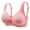 Red Bra for Women, variant on Large Size Adjustable Push-Up Bra Breathable Full Cup Wireless Comfort for Everyday Wear Red,XXL