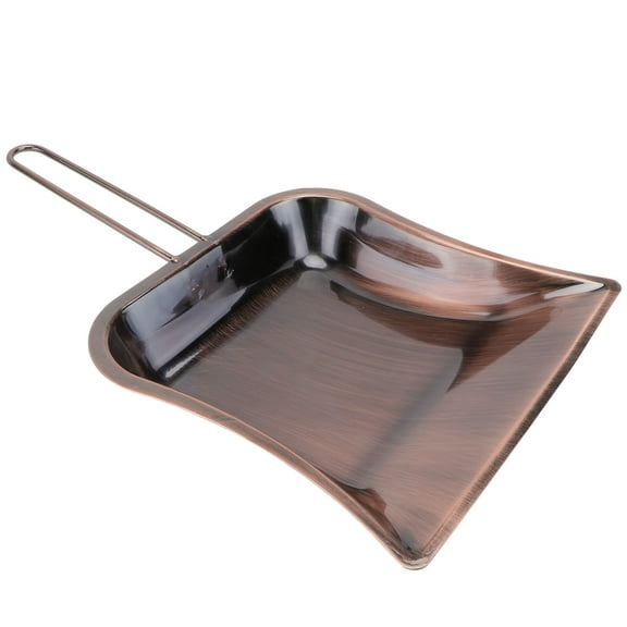 DRAFIDEEP Durable Copper Dustpan Small Dustpan Retro Handy Design Office Cleaning Tool 1Pcs