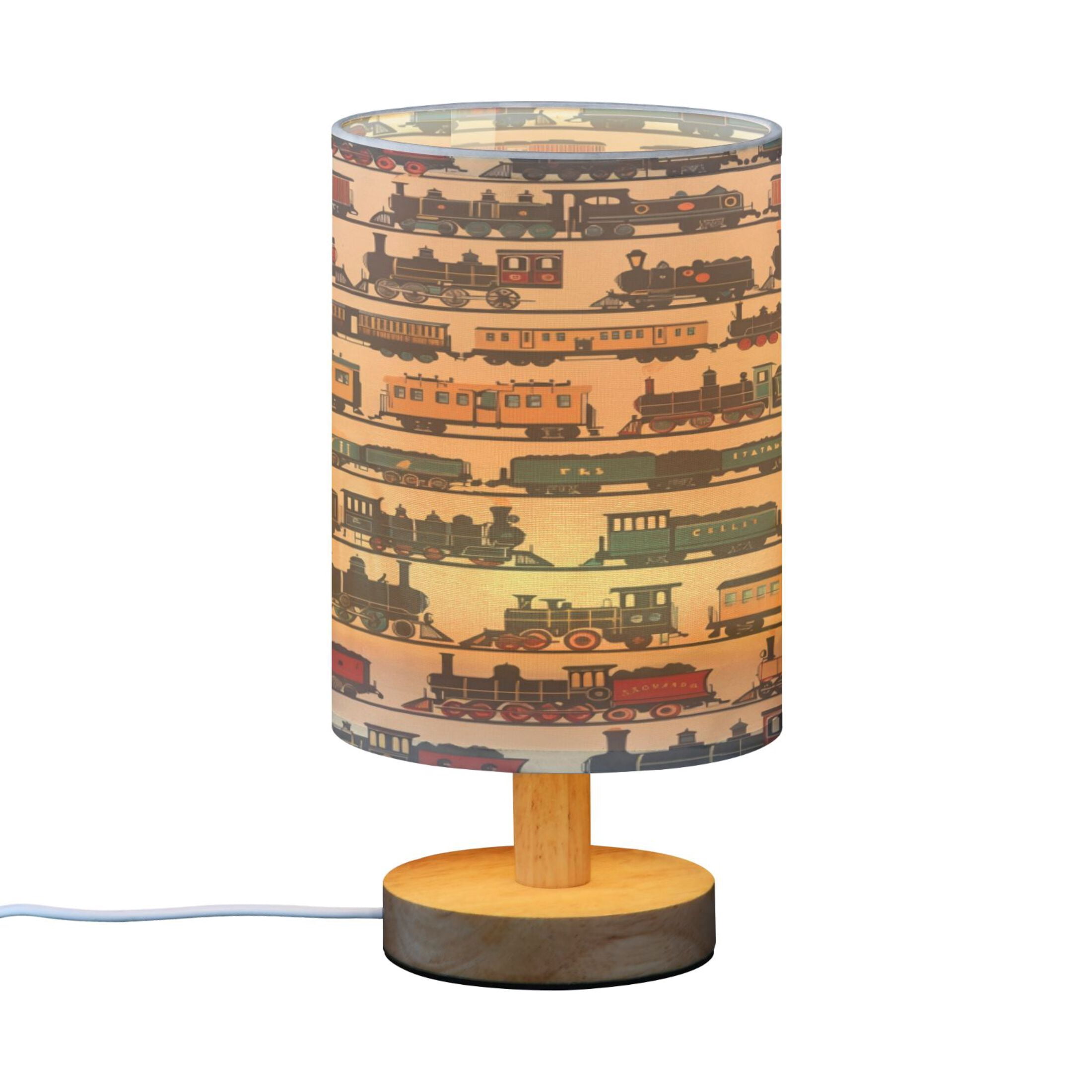 Desk Lamp Bedside Lamp 5.12x9.7In LED Lamp With USB Charging Interface For Bedroom Living Room Office Study Stylish Decoration Multicolor Train