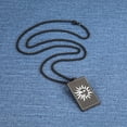 thumbnail image 5 of EUEAVAN Black Sun Pendant Stainless Steel Necklace Jewelry, 5 of 7