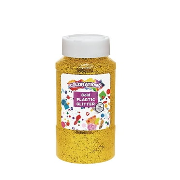 Colorations Extra-Safe Plastic Glitter, Gold - 1 lb.