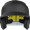 Black, variant on Rawlings Mach Carbon One-Tone Matte Alpha-Sized Helmet | Royal | Medium