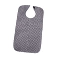 thumbnail image 4 of Esquirla Adult Bib for Eating Large Waterproof Clothing Protector for Senior Citizens gray, 4 of 8