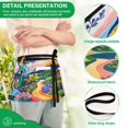 thumbnail image 4 of Yayeee Waist Apron with Pockets for Cooking Waterproof Half Server Aprons, Art Path, 4 of 7