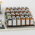 thumbnail image 5 of 4 Tier Spice Rack for Cabinet, Spice Rack Organizer, Depth Adjustable Spice Holder for Countertop, Cupboard, Seasoning Shelf-1 PCS, 5 of 9