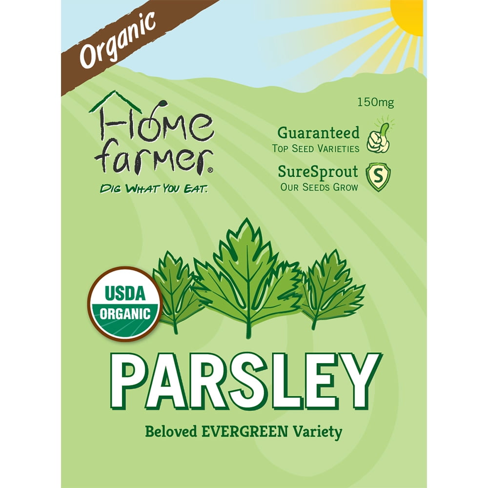 Organic Parsley (Evergreen) Seed Packet