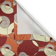 thumbnail image 5 of Ambesonne Modern Grommet Curtain, Spiral Abstract Stripes, 50" x 96", Orange Ruby Ivory, 5 of 6