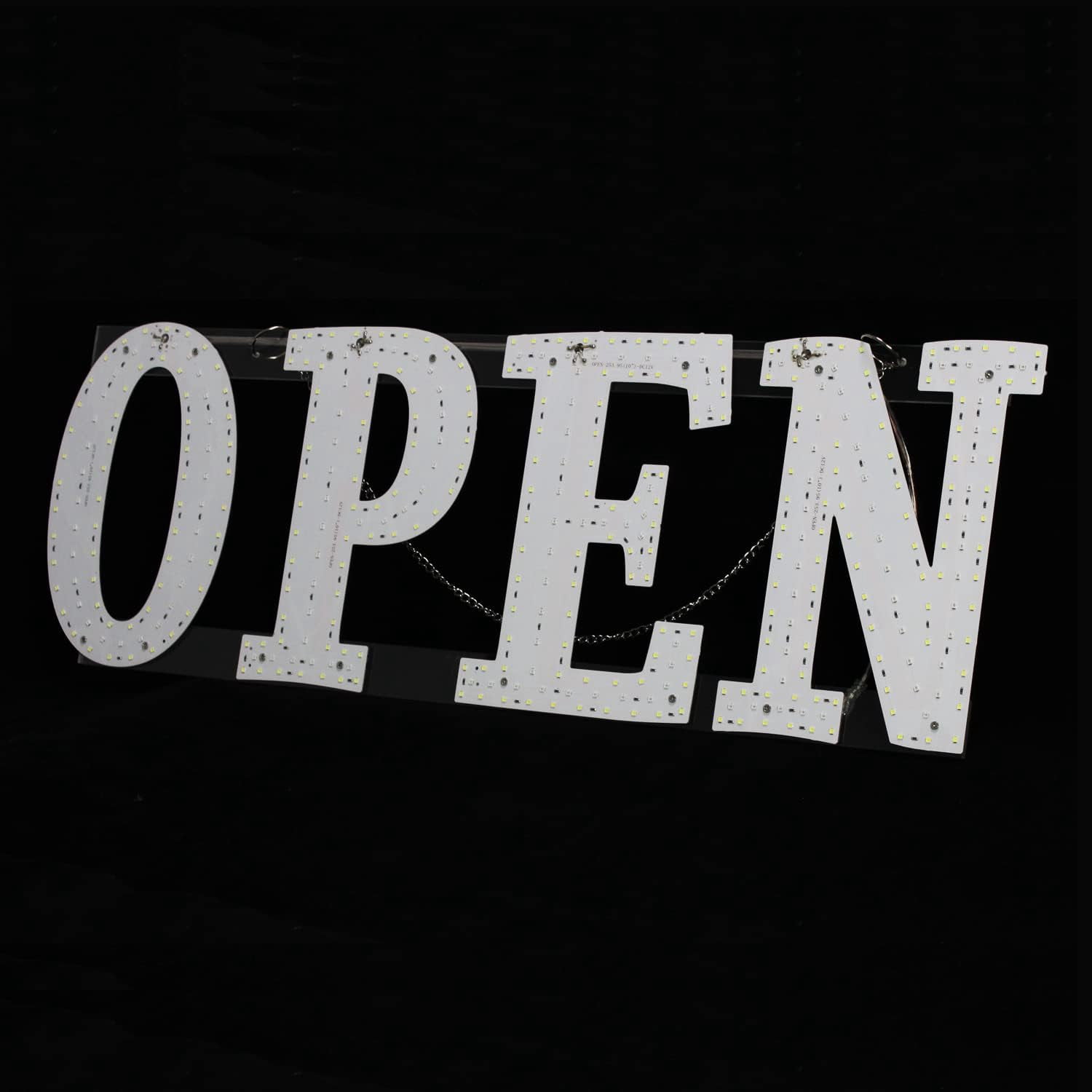 Ultra Bright 40"x14" Large LED Open Sign for Business with Hanging Installation