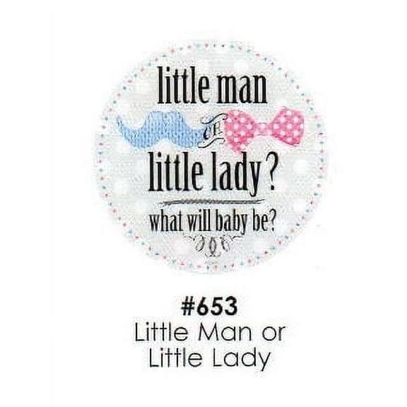 Little Man or Little Lady Cake Decoration Edible Frosting Photo Sheet