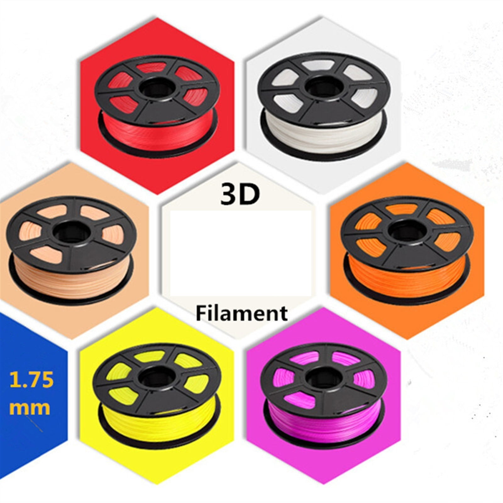 Random Color PLA 3D Printer Filament 1.75mm Spool Full Color Available for 3D Printer Material Filament Imprimante 3D ,Quick-Drying Ink